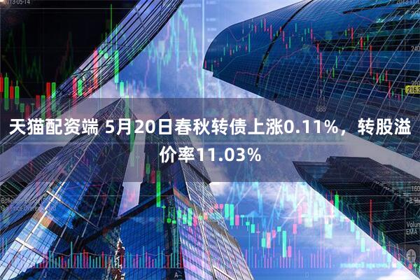 天猫配资端 5月20日春秋转债上涨0.11%，转股溢价率11.03%